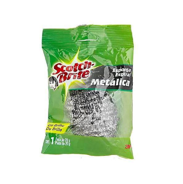 Esponjilla Espiral Scotch Brite Metalica X 1 Und