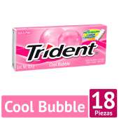 Chicle Trident Cool Bubble X 18 Unds